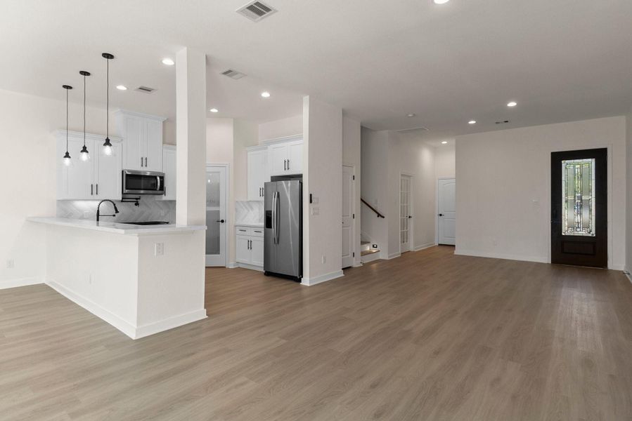 Furnished interior view inside a new home in , Willis (Image 36).