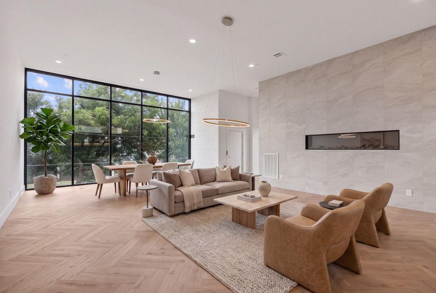 Furnished interior view inside a new home in , Houston (Image 21).