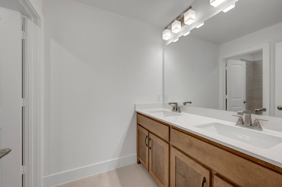 Furnished interior view inside a new home in Bridgewater, Midlothian (Image 13).