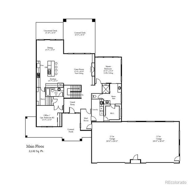 2D floor plan layout of this home in , Colorado Springs, CO (Image 3).