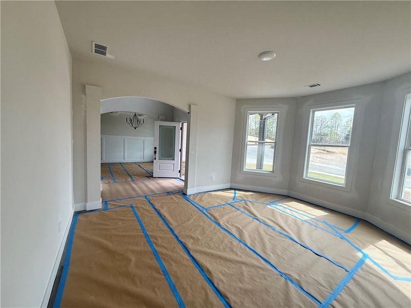 In-progress construction of a new home in , Hoschton, GA (Image 9).