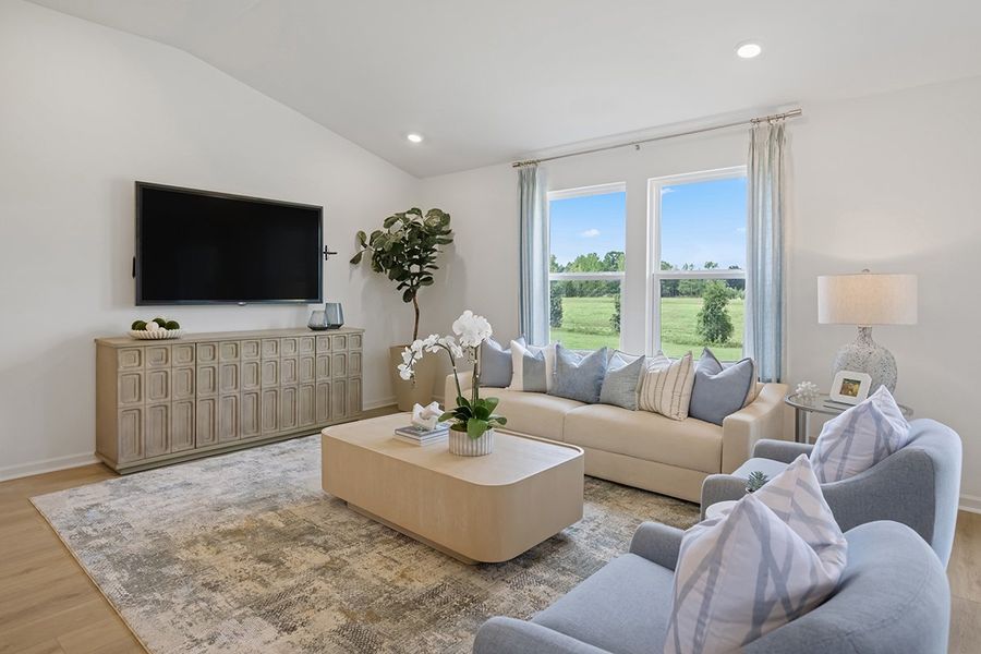 Representative furnished interior of a home built from the 1582 Modeled by KB Home in Cottages at Clovis Point, Kings Mountain (Image 7).
