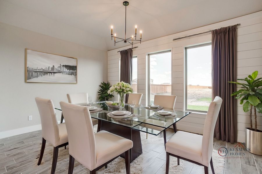 Representative furnished interior of a home built from the The Abilene by Kenmark Homes in Coyote Crossing, Godley (Image 13). Representative furnished interior of a home built from the The Abilene by Kenmark Homes in Coyote Crossing, Godley (Image 13).
