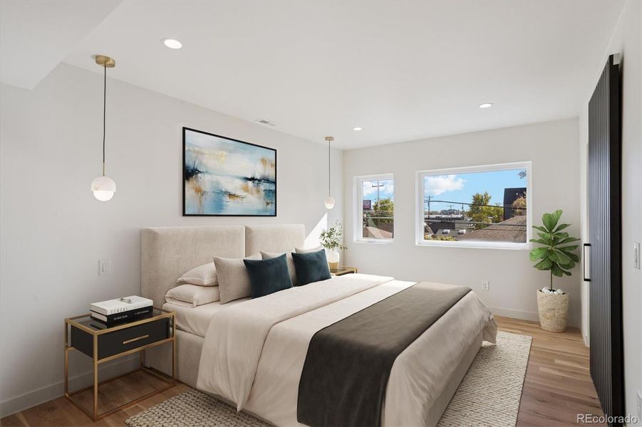 Furnished interior view inside a new home in , Denver (Image 17).