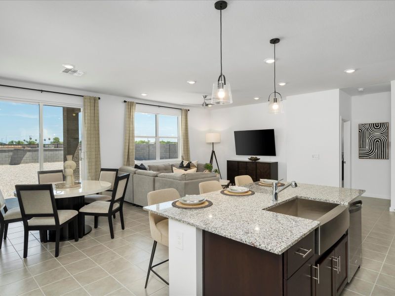 Furnished interior view inside a new home in Silva Farms - Classic Series, Goodyear (Image 6).