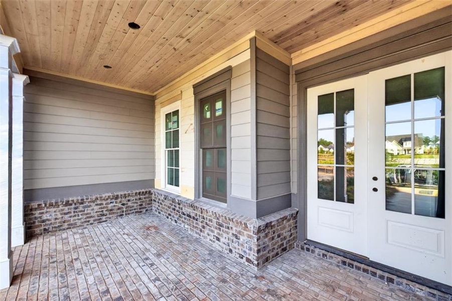 Exterior details and patio area of a home in , Statham (Image 3). Exterior details and patio area of a home in , Statham (Image 3).