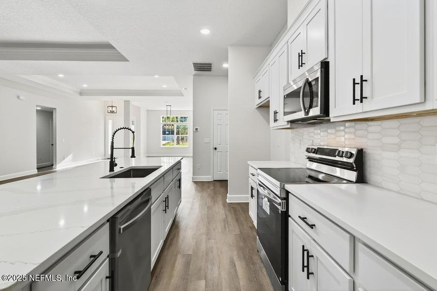 Furnished interior view inside a new home in , Jacksonville (Image 16). Furnished interior view inside a new home in , Jacksonville (Image 16).