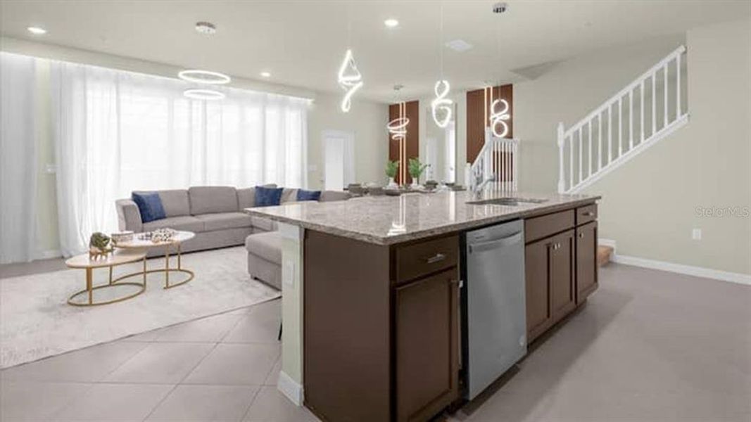Furnished interior view inside a new home in , Clermont (Image 32).