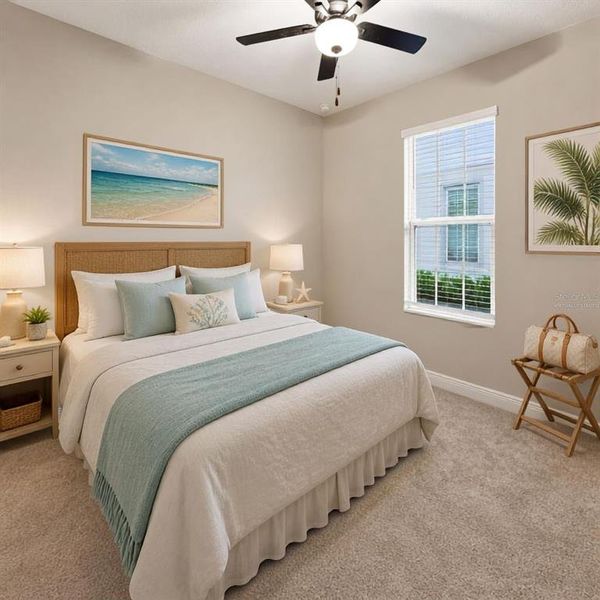 Furnished interior view inside a new home in Reunion Village, Kissimmee (Image 12).