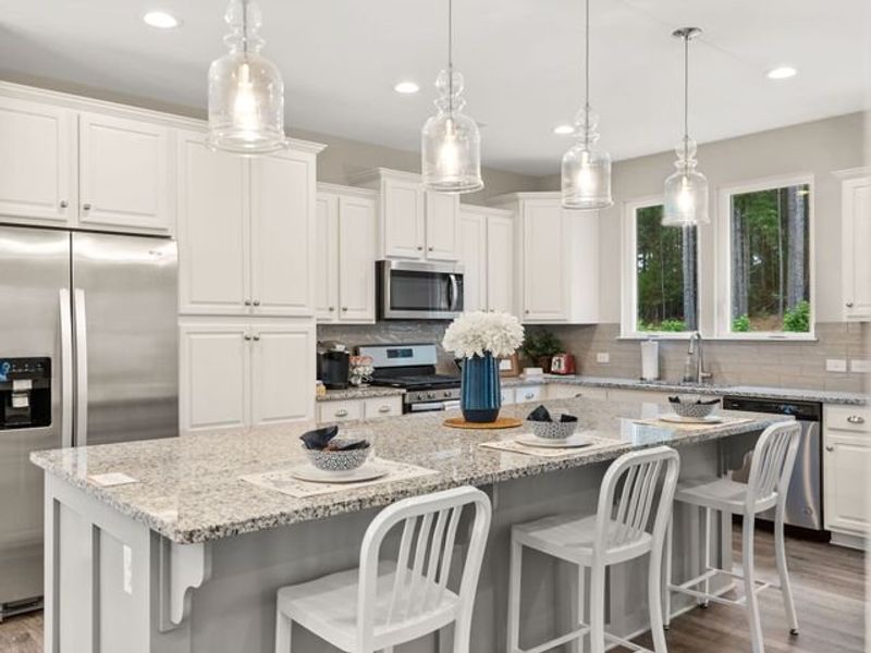 Representative furnished interior of a home built from the Cyprus by True Homes in Westbrook Falls, Colfax (Image 2).