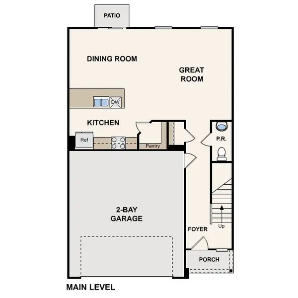2D floor plan layout for the Berkshire by Century Complete in The Glens at Brightwood Landing, Greensboro, NC (Image 3). 2D floor plan layout for the Berkshire by Century Complete in The Glens at Brightwood Landing, Greensboro, NC (Image 3).