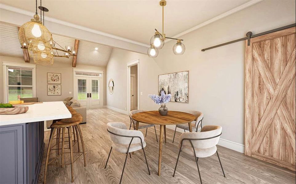 Furnished interior view inside a new home in Echo Grove, Poolville (Image 10).