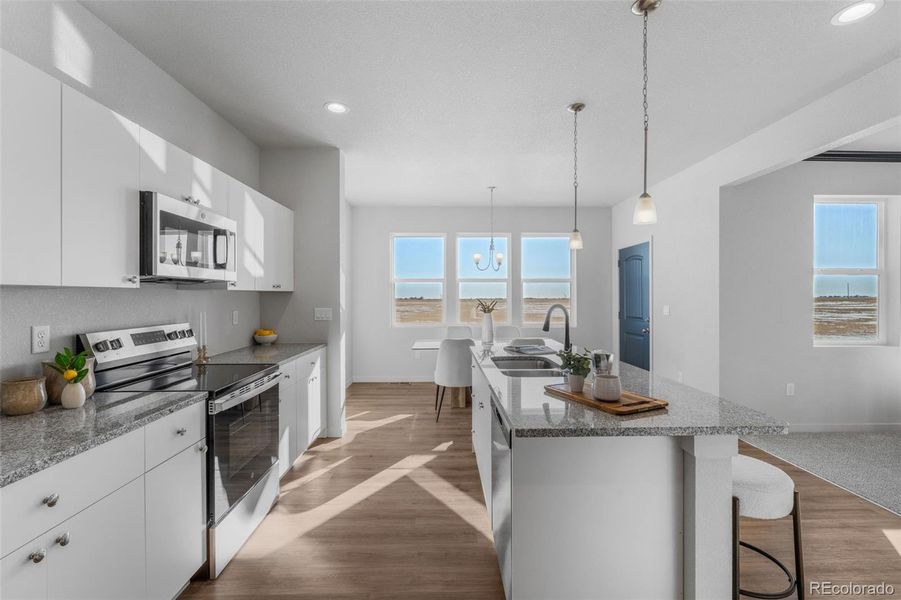 Furnished interior view inside a new home in , Pueblo West (Image 8).
