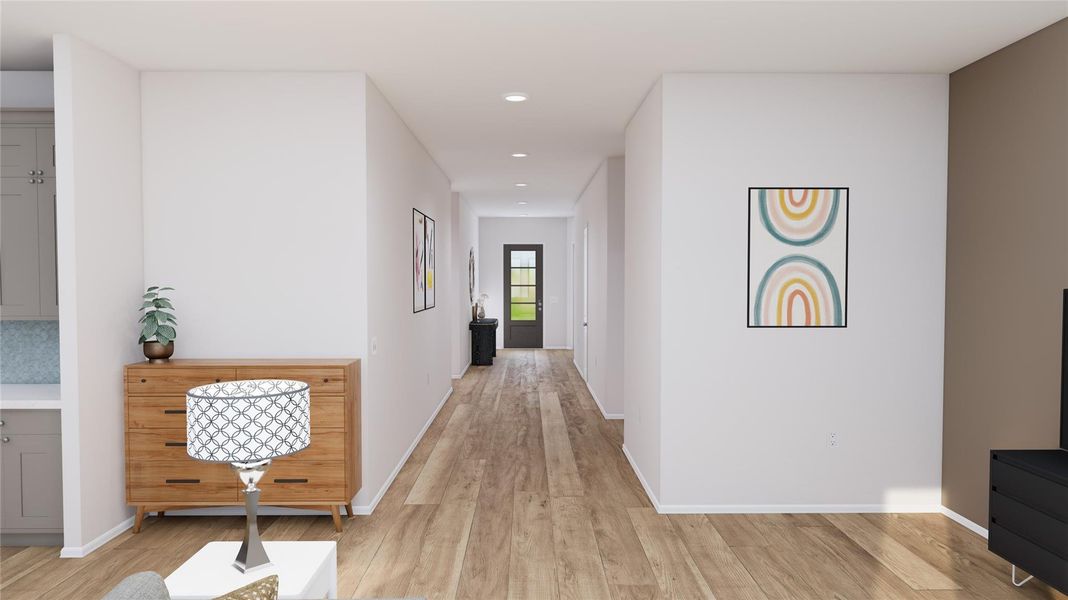 Furnished interior view inside a new home in Anniston, Katy (Image 24).