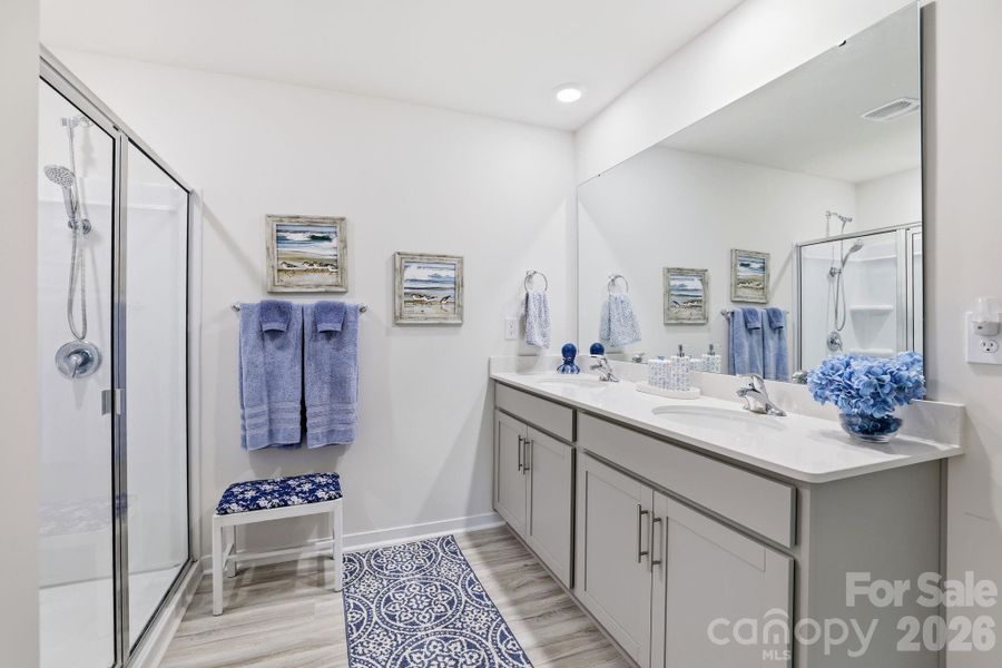 Furnished interior view inside a new home in Woodhaven at Chester, Chester (Image 28).