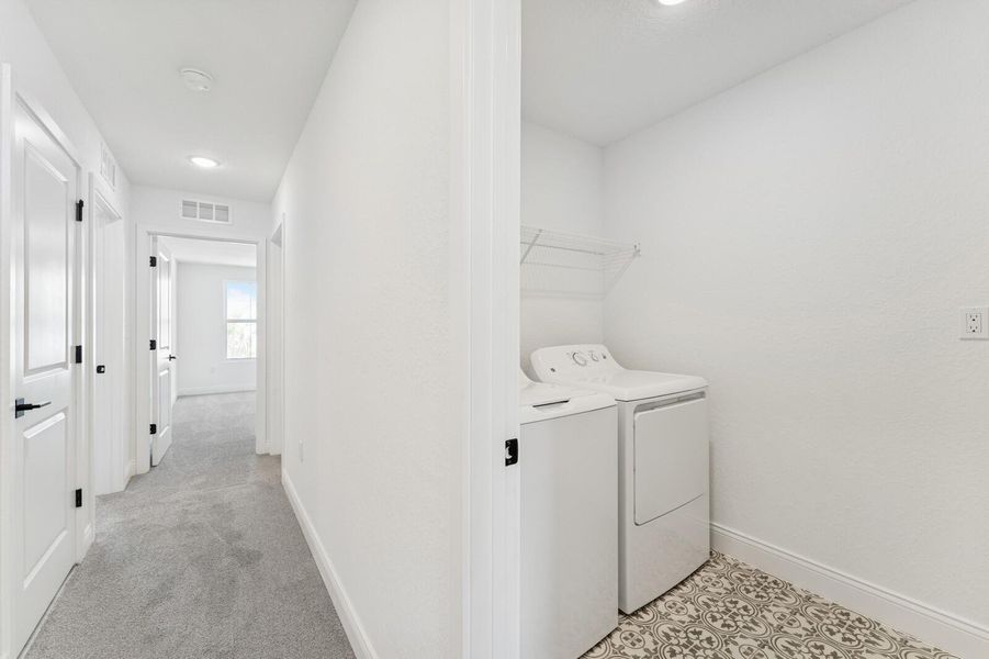 Second Floor Hallway & Laundry Room