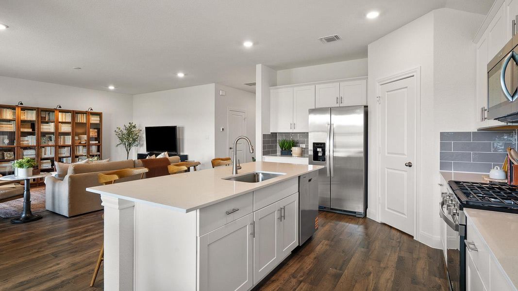 Furnished interior view inside a new home in Railhead, Cedar Creek (Image 30).