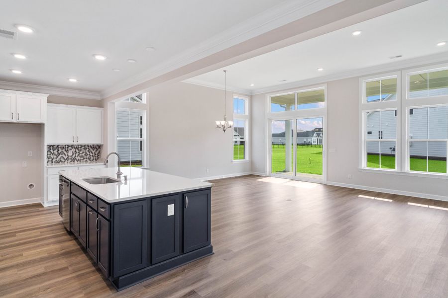 Representative furnished interior of a home built from the The Beech by Chesapeake Homes in Waterbridge, Myrtle Beach (Image 6).