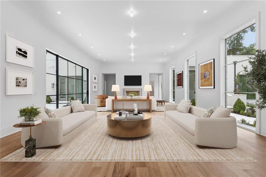 Furnished interior view inside a new home in , Atlanta (Image 10).