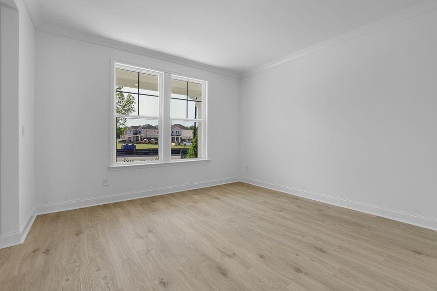 Spacious, unfurnished interior of a new home in Oakmead, Buford (Image 25). Spacious, unfurnished interior of a new home in Oakmead, Buford (Image 25).