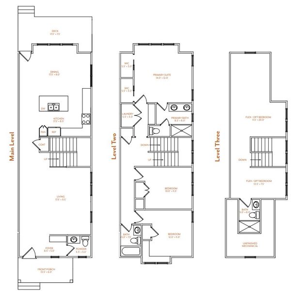 2D floor plan layout for the A2 plan by Concept 8 in Wrenwood, Raleigh, NC (Image 1). 2D floor plan layout for the A2 plan by Concept 8 in Wrenwood, Raleigh, NC (Image 1).