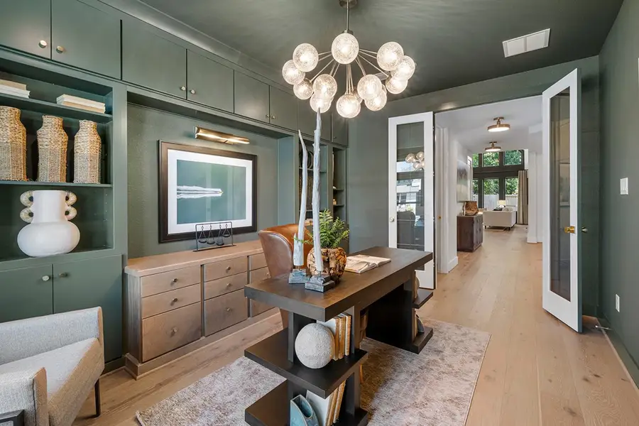 Furnished interior view inside a new home in The Highlands 50', Porter (Image 8).