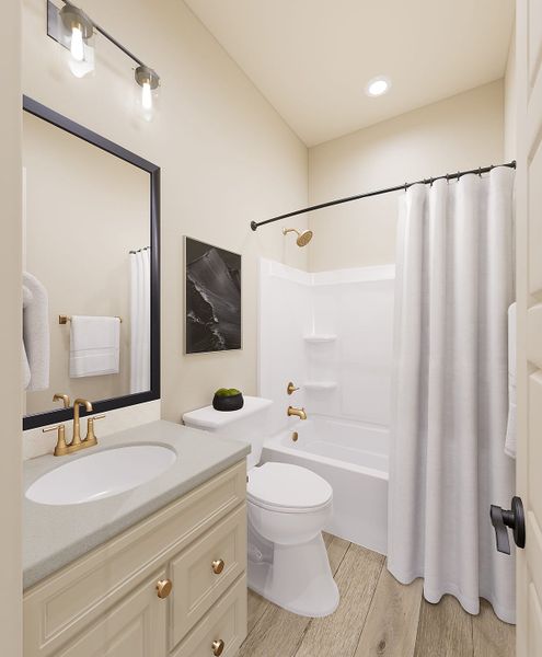 Representative furnished interior of a home built from the Verde Plan 5510 by Tri Pointe Homes in Abel Ranch, Goodyear (Image 15).