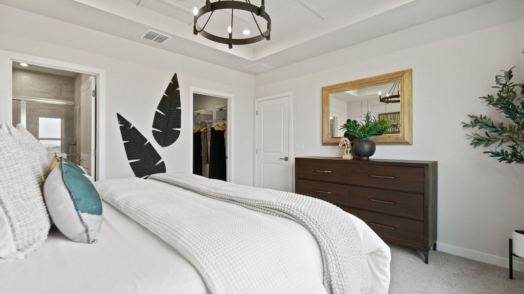 Atlantic Plan Single Story Home by DRB Homes, Primary Suite in Liberty Trace in Haines City, FL