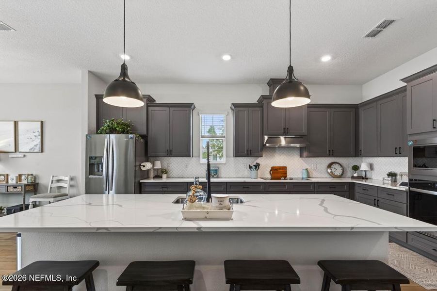 Furnished interior view inside a new home in , Hilliard (Image 61).