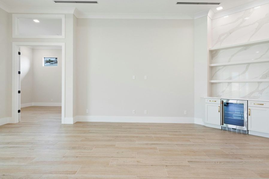 2D floor plan layout for the Madrona by GHO Homes in Tesoro Club, Port St. Lucie, FL (Image 80).