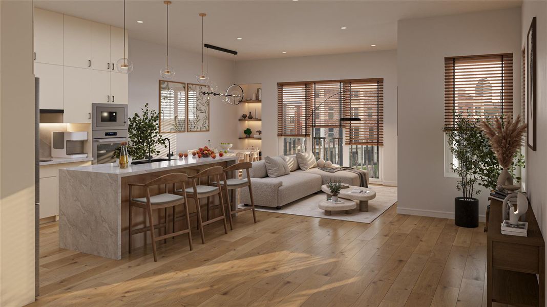 Furnished interior view inside a new home in , Houston (Image 10).