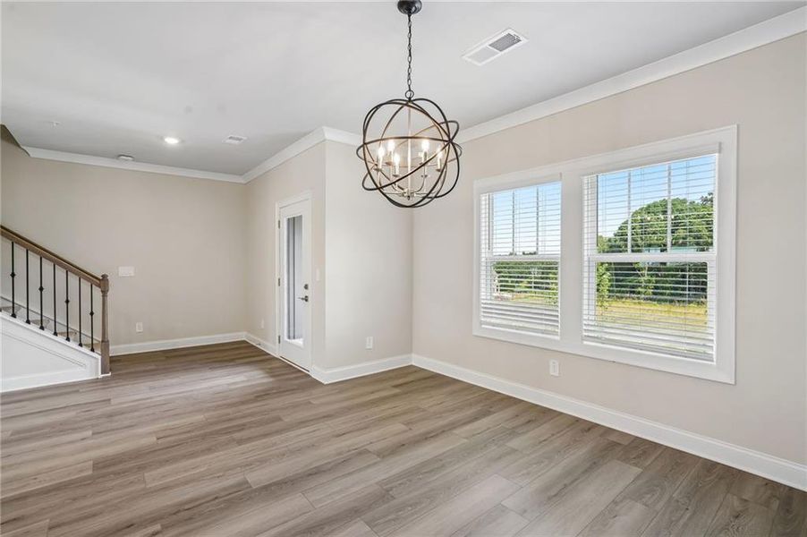 Spacious, unfurnished interior of a new home in Hemingway - Highland Series, Cumming (Image 32). Spacious, unfurnished interior of a new home in Hemingway - Highland Series, Cumming (Image 32).