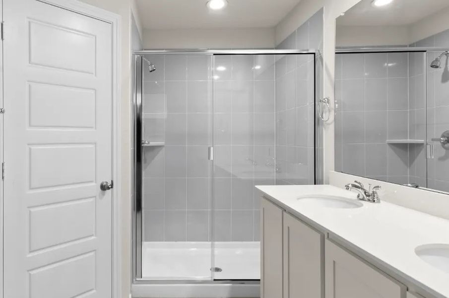 Front exterior of a new home in Sanger Circle, Sanger, TX, highlighting curb appeal (Image 13).