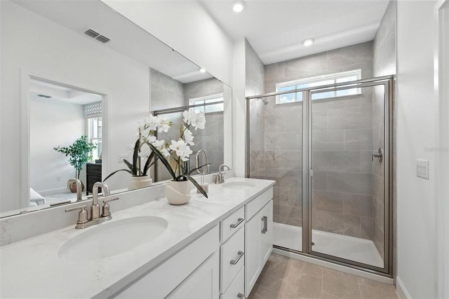 Furnished interior view inside a new home in Celebration - Island Village, Celebration (Image 9).