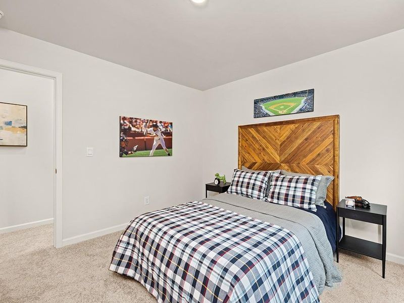 Furnished interior view inside a new home in Oaks at Cedar Grove, Fairburn (Image 17).