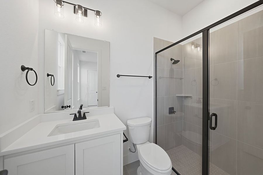 Furnished interior view inside a new home in Custer Ridge Estates, Allen (Image 14).