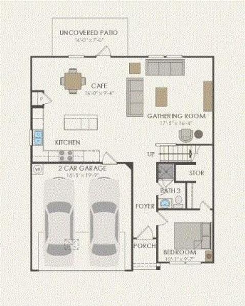 Pulte Homes, Sandalwood floor plan