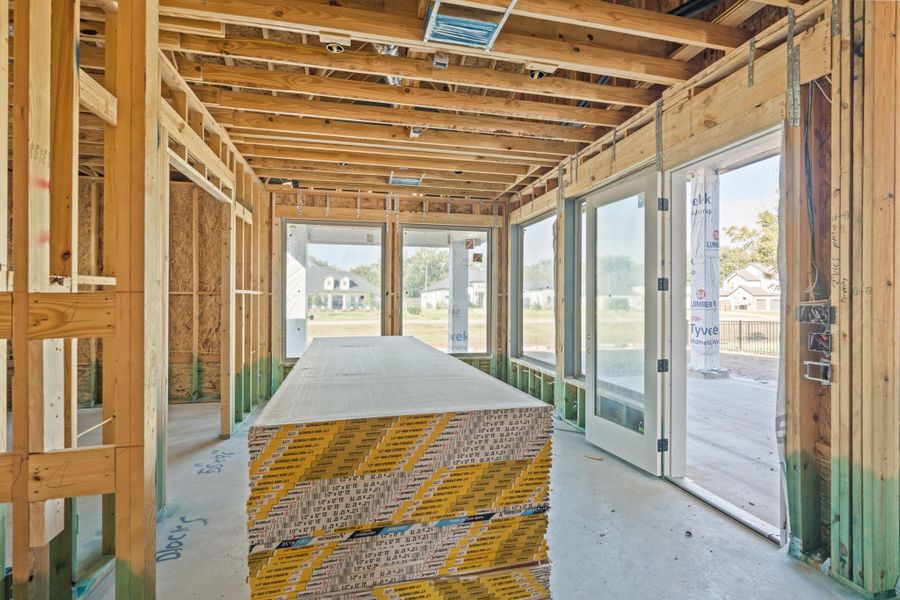 In-progress construction of a new home in The Park and The Reserve, Fulshear, TX (Image 10).