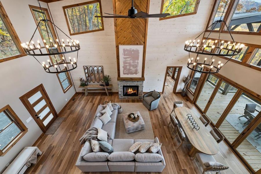 Furnished interior view inside a new home in , Blue Ridge (Image 12).