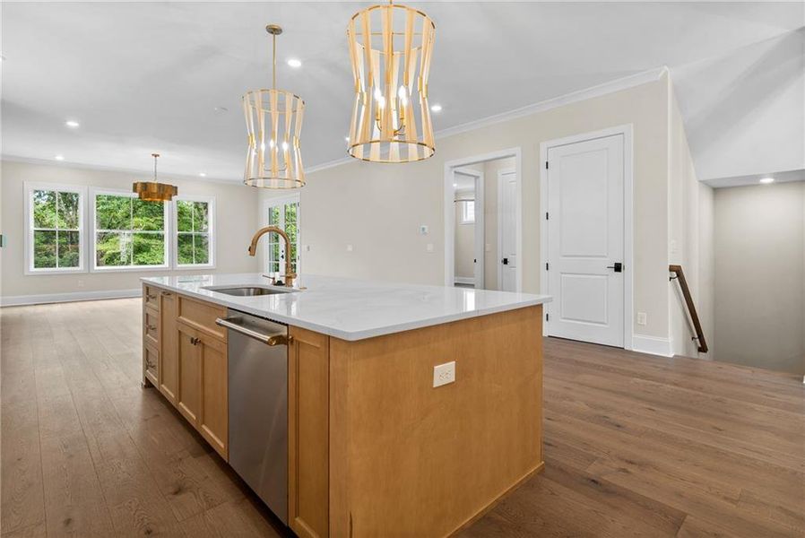Furnished interior view inside a new home in Waterside Single Family, Peachtree Corners (Image 12).