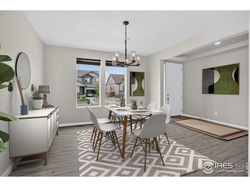 Furnished interior view inside a new home in Highlands Preserve, Mead (Image 18).