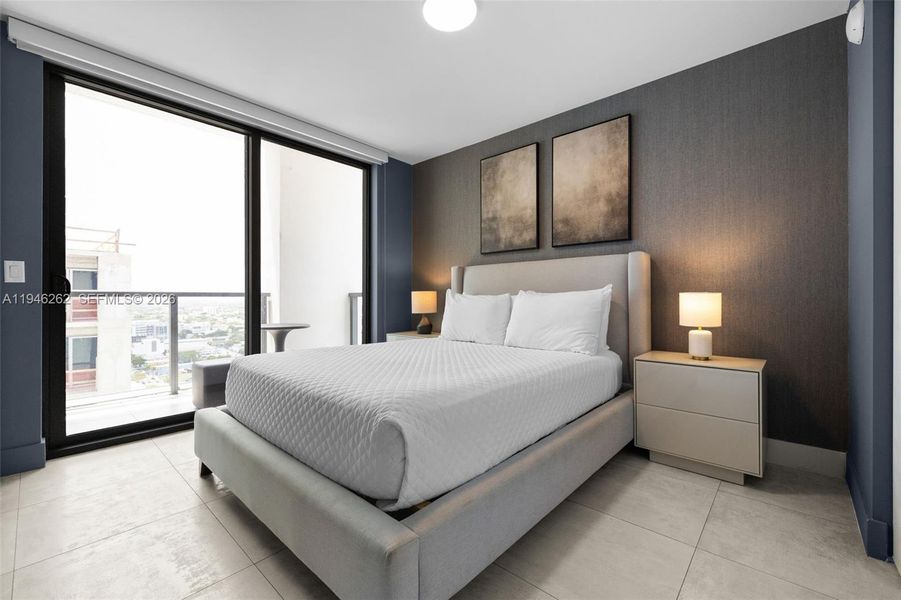 Furnished interior view inside a new home in , Miami (Image 19).