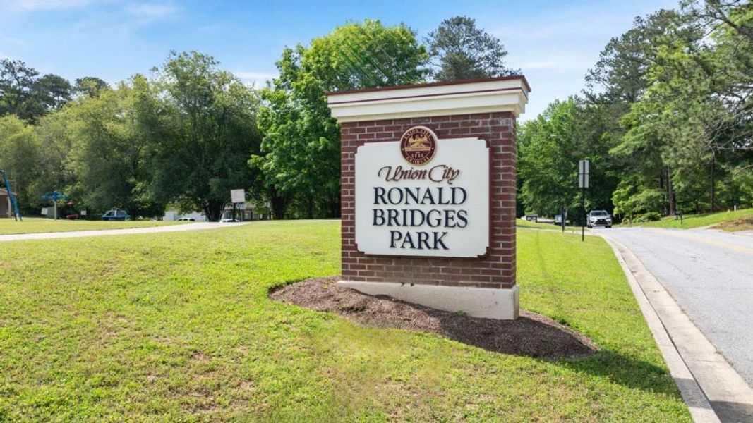 Front exterior of a new home in Pointe Park, Union City, GA, highlighting curb appeal (Image 17).