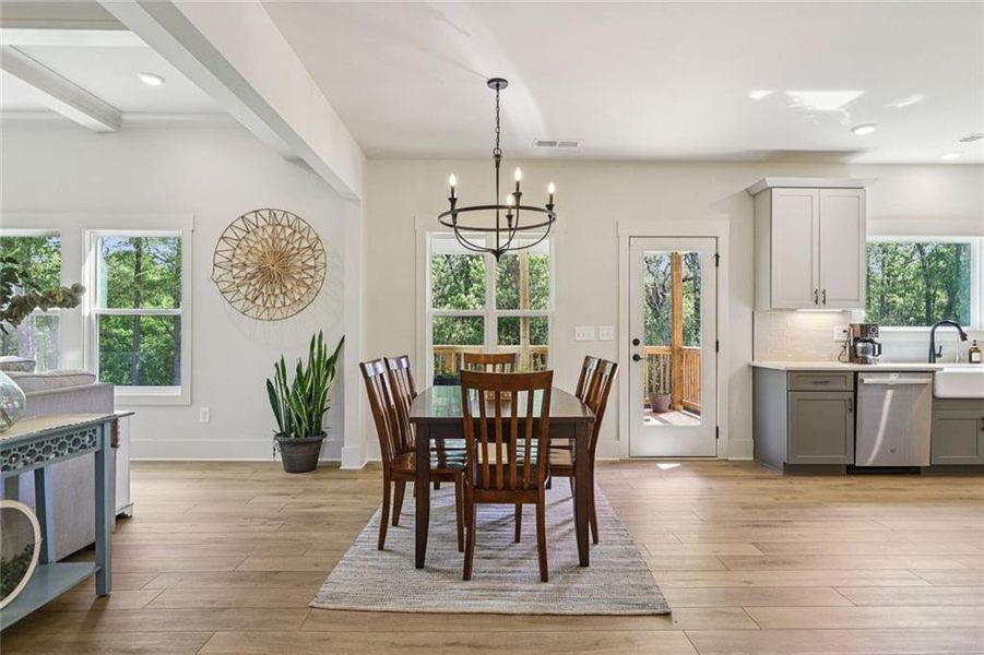 Furnished interior view inside a new home in , Hoschton (Image 9).