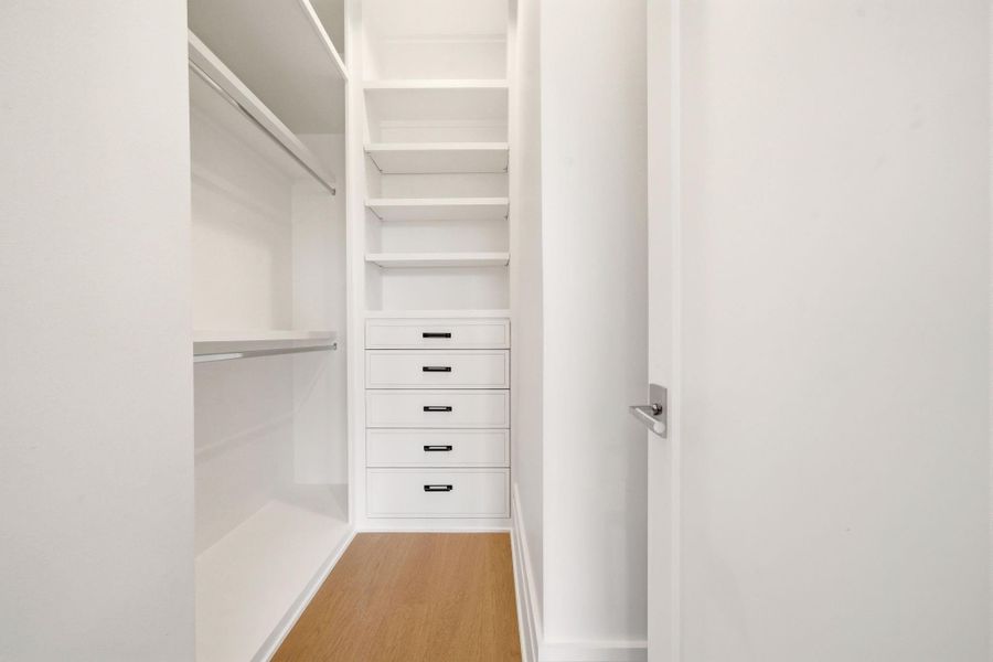 All walk-in closets for secondary bedrooms have excellent storage and built-in dressers. All walk-in closets for secondary bedrooms have excellent storage and built-in dressers.
