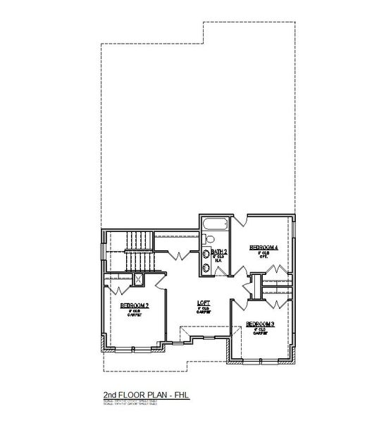 2D floor plan layout for the Meridian by Beazer Homes in Bridgeland: Signature Collection, Cypress, TX (Image 8).