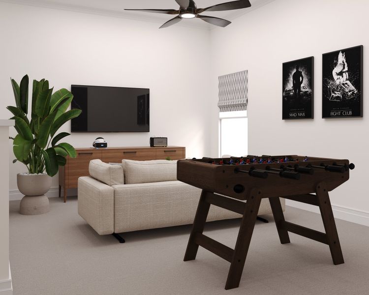 Furnished interior view inside a new home in Willows at Bella Vista Farms, San Tan Valley (Image 4). Furnished interior view inside a new home in Willows at Bella Vista Farms, San Tan Valley (Image 4).