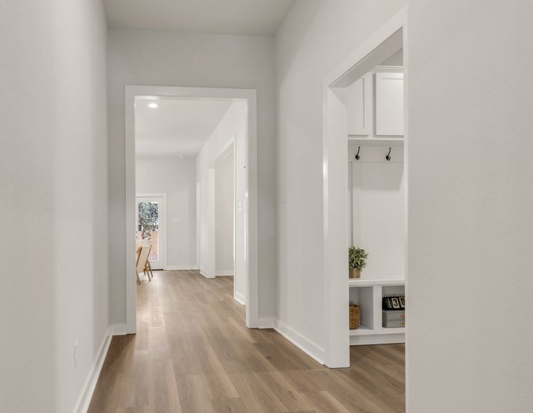 Representative furnished interior of a home built from the The Dahlia by Avonley Homes in Austin's Colony, Bryan (Image 17).