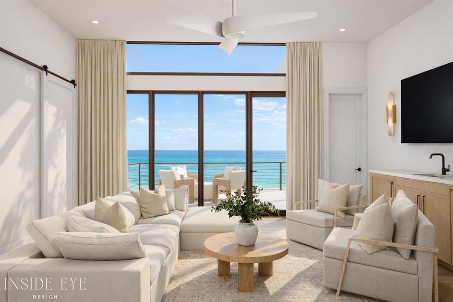 Furnished interior view inside a new home in , Bradenton Beach (Image 4).