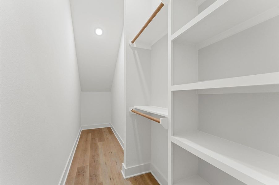 Closet in secondary bedroom.